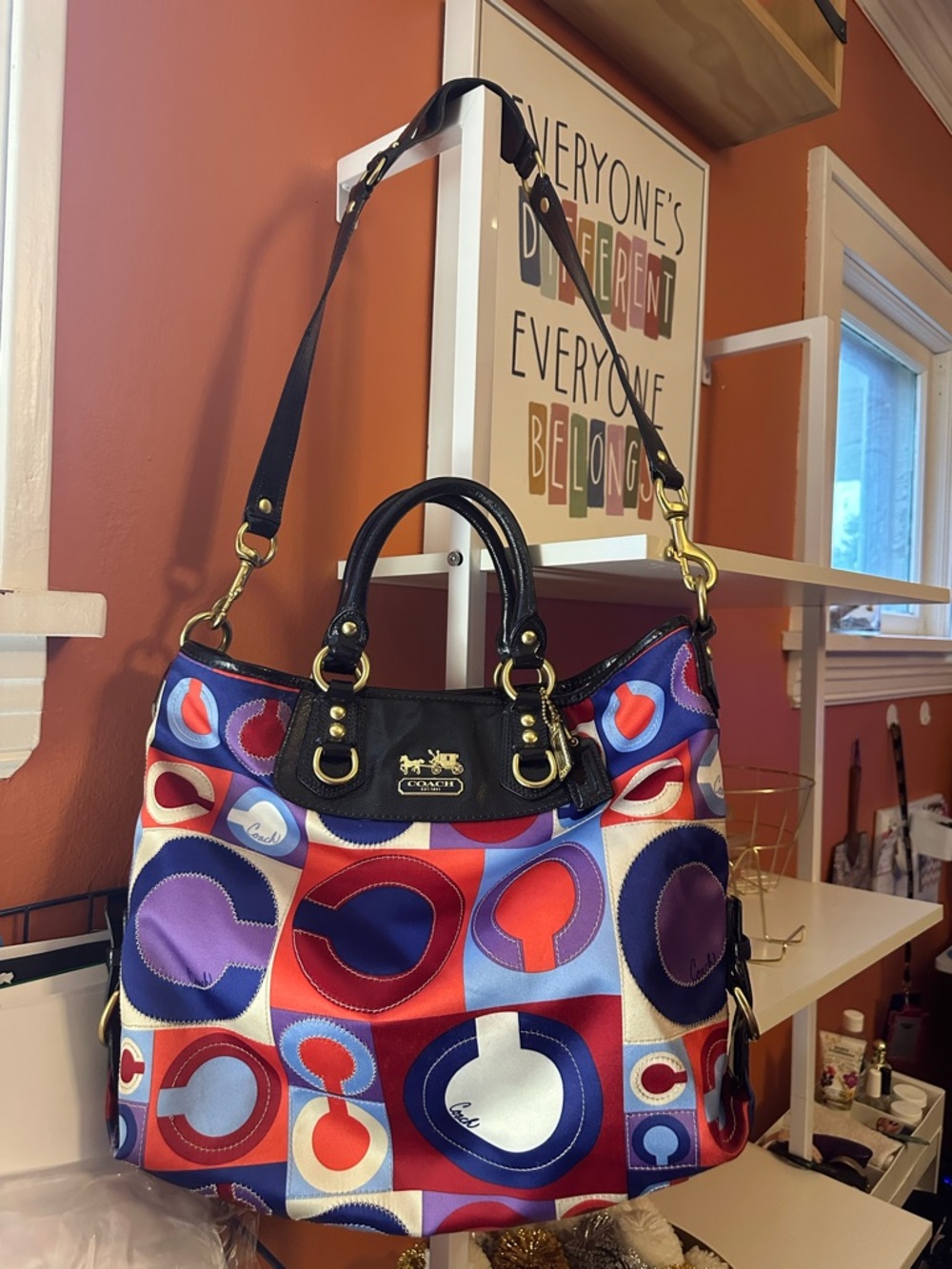 COACH Madison Op Art Julianne Tote